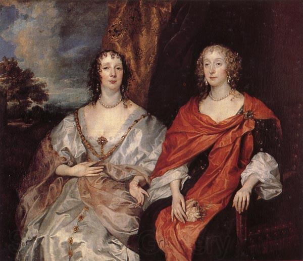 Anthony Van Dyck Anna Dalkeith,Countess of Morton,and Lady Anna Kirk Norge oil painting art